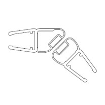 HSK Magnetprofil 135°, Höhe 2.010mm, chrom E100064-6Alu