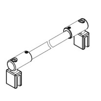 HSK Stabilisationsbügel Glas - Glas komplett, Sonderlänge 1.500mm, edelstahl E100321-15-90