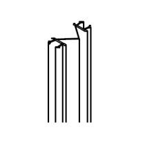 HSK Türdichtprofil mitte, Höhe 2.010mm E30070