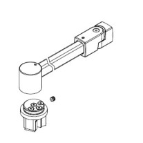 HSK Stabilisationsbügel mit Klemmeinsatz, Sonderlänge 1.500mm, chrom E74345-1-S-41