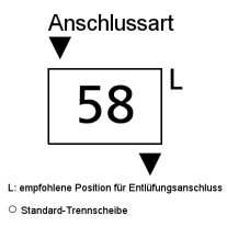 Arbonia Mehrpreis zu Heizwand für Anschlussart 58 - oben Links