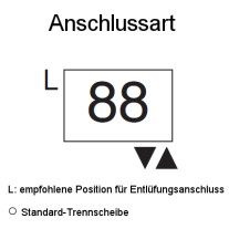 Arbonia Mehrpreis zu Heizwand für Anschlussart 88 - Rechts unten