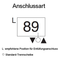 Arbonia Mehrpreis zu Heizwand für Anschlussart 89 - Rechts unten