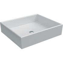 Ideal Standard Aufsatzwaschtisch Strada B: 50 T: 42cm weiß, Ideal Plus, ohne Hahnloch und Überlauf K0776MA