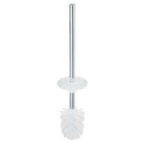 Keuco Toilettenbürste mit Griff und Deckel Collection Moll, verchromt/weiß 12764014000