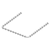 Keuco Brausevorhangstangen Set Plan für Dusche U-Form, 100x100, silber-eloxiert 14940171000