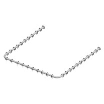 Keuco Brausevorhangstangen Set Plan für Dusche U-Form, 120x120, silber-eloxiert 14940171200