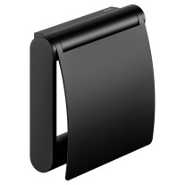 Keuco Toilettenpapapierhalter Plan mit Deckel, schwarz 14960370000