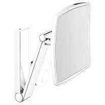 Keuco Kosmetikspiegel iLook_move eckig beleuchtet, UP, Glasbedienfeld, Aluminium-finish 17613179002