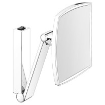 Keuco Kosmetikspiegel iLook_move eckig beleuchtet, Wippschalter, Aluminium-finish 17613179004