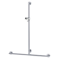 Keuco Duschhandlauf Plan Care, Brausestange, silber-eloxiert, 682/1263mm,4170611