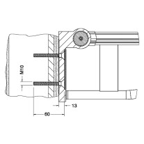 Keuco Befestigungs Set 8 Plan Care 2x Senkschraube M10x60 V2A 34994000200