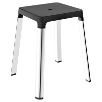 Keuco Bad Hocker AXESS verchromt schwarz 35082010037