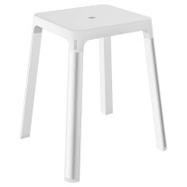 Keuco Bad Hocker AXESS silber-eloxiert/weiß 35082170051