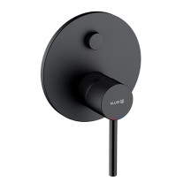 Kludi BOZZ UP-Wannenfüll-/Brause Einhandmischer Push mit Funktionseinheit, mattschwarz 387593976