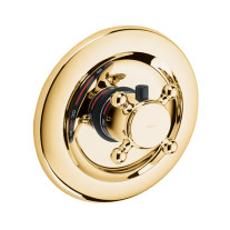 Kludi 1926 UP-Thermostatarmatur UP-Feinbau-Set vergoldet 517194520