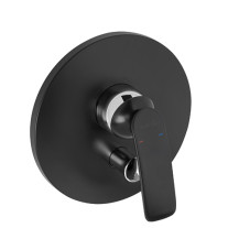Kludi BALANCE UP-Wannen-/Brause-Einhandmischer Feinbau-Set mit Funktionseinheit schwarzmatt 526508775
