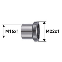 Neoperl Reduktion Messing verchromt, M16x1 x M22x1 50506494