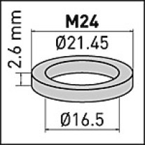 Neoperl Silikondichtung für SLC AC Strahlregler, M24 16.5x21.45x2.6mm 55111490