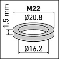 Neoperl Silikondichtung für SLC AC Strahlregler, M22 16.0x20.8x1.5mm 55111590