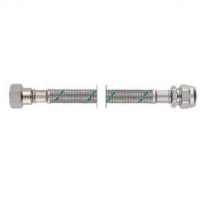 Neoperl NEOFLEX Panzerschlauch DN8 mit VS IG x Quetschverschraubung, 3/8'' x 10mm 50cm 63412050
