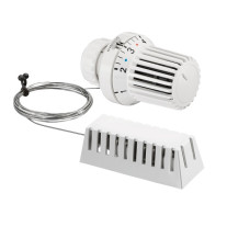 Oventrop Thermostatkopf ''Uni XD'' 7-28 C, 0 * 1-5, Fernfühler 2m, weiß 1011575