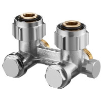 Oventrop Absperrwinkelverschraubung ZBU ''Multiflex F'', 3/4''ÜMx3/4''AG, zur Entleerung 1015944