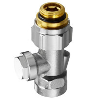 Oventrop Absperrverschraubung Combi 3 ''Multiflex F'', 1/2''AG x 3/4''AG 1016177