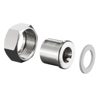 Oventrop Verschraubung, flachdichtend zur Bypassleitung, DN15, 1/2'' IG und ÜM 7/8''IG 1019384
