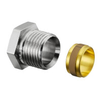 Oventrop Klemmringverschraubung Ofix CEP für IG, für Kupferrohr, 1/2x10mm, 1028152