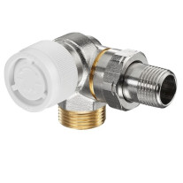 Oventrop Thermostatventil ''AV 9'' DN15, 3/4'' x 1/2'', PN10, Winkeleck links 1183446
