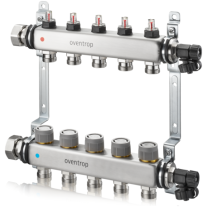 Oventrop Multidis SFQ Edelstahlverteiler mit Durchflussindikator 10 Kreise 1404960
