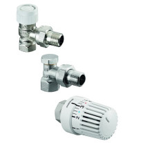 Oventrop Thermostatventil-Set, DN15 Eck, mit Uni LH, AV9, Combi 2 1683704