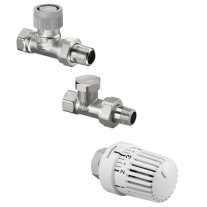 Oventrop Thermostatventil-Set, DN15 Durchgang, mit Uni LH, AQ, Combi 2 1703164