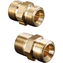 Oventrop Doppelnippel ''Ofix-Oil'' 1/4''AG mit Innenkonus x 1/4''AG 2080351