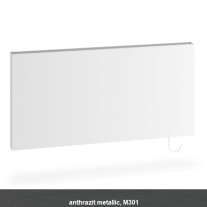 Kermi Heizkörper x-therm +e Plan horizontal Typ 21 H: 60 L: 50cm Anthrazit Metallic, ohne Stecker, 500 Watt P1E21060050M301S4K
