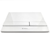 Schell WC-Betätigungsplatte LINEAR Zweimengenspülung, alpinweiß ohne Schell Logo 032851599