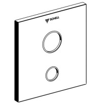 Schell Frontplatte LINUS W-SC-V für UP-Waschtisch-Armatur, Kaltwasser, edelstahl 252312899