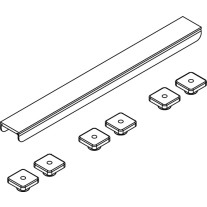 Kermi BC Abdeckung Rinne Exklusiv für LINE Boards, grau Länge 900mm (mit 6 Schrauben) 6033522