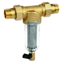 Resideo Feinfilter MiniPlus-FF, ausspülbar, mit Anschluss Gewindetülle, R 1, Vordruck max. 16 bar FF06-1AA