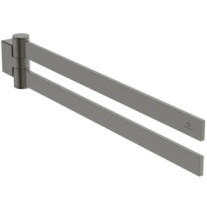 Ideal Standard doppelter Handtuchhalter Conca Cube 447mm grau metallic T5395A5