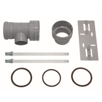 Vaillant T-Stück DN 100 für Abgasanschluss 80/125mm für flexible Abgasleitung DN 100, PP 0020016408