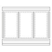 Vaillant Indach-Eindeckrahmen 3x für Neigungen 22-15 Grad 0020059879