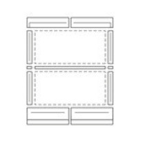 Vaillant Indach-Eindeckrahmen Kollektor horizontal, übereinander 0020102386