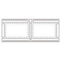 Vaillant Indach-Grundset nebeneinander für 2 x Kollektor VFK horizontal 0020102387