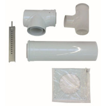 Vaillant Basis-Anschluss-Set d:110/160mm PP an Abgas d:110mm im Schacht 0020106374