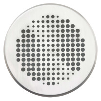 Vaillant Design Abdeckblende rund Durchmesser 125mm, Wave Edelstahl 0020212294