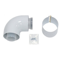 Vaillant Bogen 87 Grad Brennwert 60/100mm Luft-/Abgasführung, PP 303910