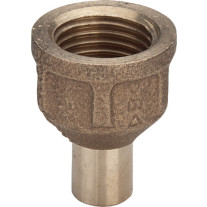 Viega Übergangsmuffe Rotguss 94246G in 22mm x Rp1/2 112455