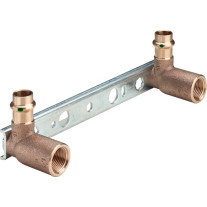 Viega Sanpress Montageeinheit mit SC-Contur 2221 in 15mm x Rp1/2 x 45x150/200mm 124502